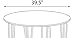 DHP Bentwood Round Dining Table Top, Contemporary Design for your Kitchen, Legs sold separately - White