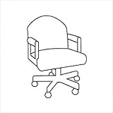 Classic Series Executive Chair with Round Back Finish: Walnut, Material: Kilkenny Tweed Brite Light Vinyl