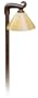 Rust Brown Alabaster Acrylic Shade 21" High Path Light