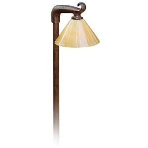 Rust Brown Alabaster Acrylic Shade 21 High Path Light by