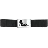 Body Candy - Brushed Silver MUD FLAP GIRL Buckle and Belt