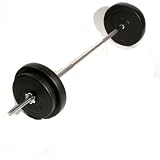 Barbell 6' Bar Weight Set 33kg Weight Lifting Gym Quality 1 Piece 6' Barbell Bar Standard 1