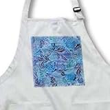 Vintage Book Cover Blues - Waist Apron With Pockets