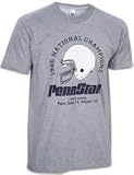 1986 Penn State Nittany Lions NCAA Football National Champions Gray S/S T-Shirt