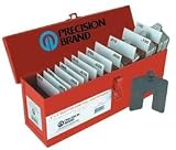 Precision Brand 130 Piece Size D 5 x 5 Stainless Steel Slotted Shim Mini Assortment