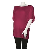 Michael Stars Maternity Elbow Sleeve Boat Neck Top