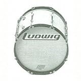 Challenger Marching Bass Drums With Strap 14x26 inch, White