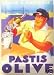 PLAQUE METAL 40X30cm PUBLICITE PASTIS OLIVE MARSEILLE