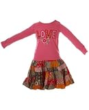 : Room Seven Pink LOVE Jersey & Patch Saffran Skirt