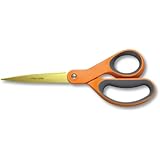 Fiskars 8 Inch Premier Softgrip Titanium Straight Scissors (01-004244J)
