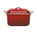 Le Creuset Heritage Stoneware 3/4-Quart Pate Terrine with Press, Cherry
