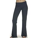 Bella Womens Elastic Waistband Flare Leg Yoga Pants. 810 (small)