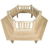 Wrap Around Tree Bench - Large (White Cedar) (36" Center Opening)