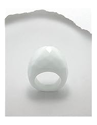 White Agate Ring