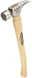Stiletto REN19MC Steel 19 Milled Face Hammer with a Curved 18" Hickory Handle