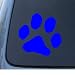 PAW PRINT - Puppy Dog - Car, Truck, Notebook, Vinyl Decal Sticker #1098 | Vinyl Color: Blue