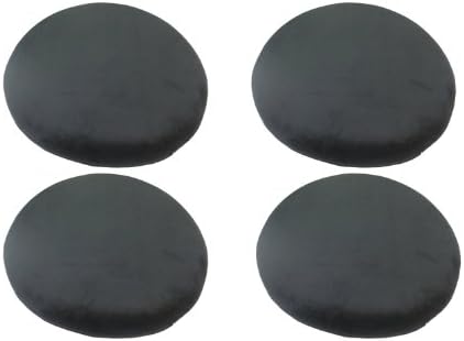 Set of 4 Love Home Comfortable High Quality Memory Foam Round Shape Seat Cushion/seat Pad/chair Pad/ Chair Cushion/ Office Cushion/car Cushion/stool Cushion with Velvet Cover, Black--16.5''*16.5''*1.57''