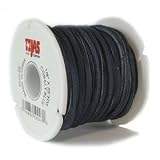 Genuine Split Suede Leather Lace Cord 3mm Navy Blue (By the Yard)