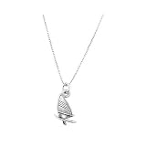 Sterling Silver One Sided Windsurfing Board Necklace