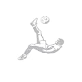 Sudden Shadows Soccer Flip Kick Wall Sticker Set - 36x42"