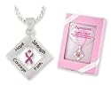 Pink Ribbon Breast Cancer Awareness DIAMOND EXPRESSIONS Necklace