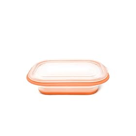 FoldTuk 4 Cup Rectangular Collapsible Bakeware and Storage Container, Orange by FoldTuk Kitchenware