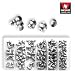 Tools & Hardware : 110 Pieces Hydraulic Grease Fitting Assortment Set - SAE