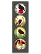 iPop Clicks Amy Ruppel Owls 4-Pack Magnet Set
