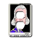 Londons Times Funny Panel Hollywood Cartoons - Boy George Washington - Light Switch Covers - 2 plug outlet cover