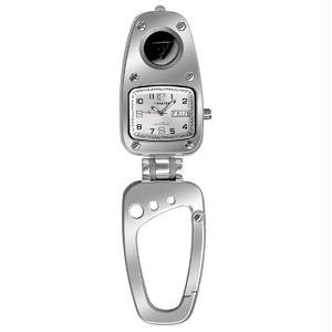 Dakota Watches Hex Clip II, Silver Dial w/Day/Date, Silver Aluminum Case