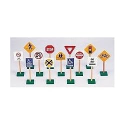 GUIDECRAFT 7" BLOCK PLAY TRAFFIC SIGNS