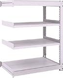 ＴＲＵＳＣＯ　ＴＵＧ型中量棚３００ｋｇ　連結　１５００Ｘ７７６ＸＨ１２００　４段　7555491 TUG30045J4B