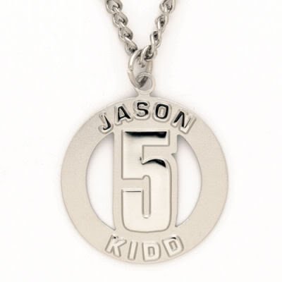 NEW JERSEY NETS OFFICIAL LOGO NECKLACE