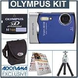 Olympus Stylus 790SW Digital Blue Camera Kit, with 1 GB xD Picture Memory Card, Camera Bag, Table Top Tripod, EZ Digital Photography Guide Card