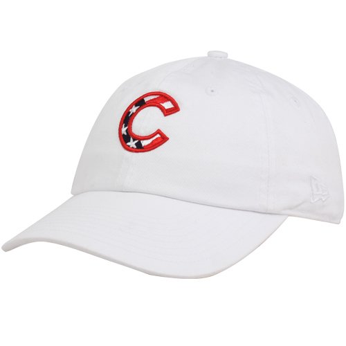New Era Chicago Cubs Ladies White Stars and Stripes Adjustable Hat
