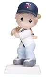 Precious Moments "Swing For the Fences" Girl Figurine, Minnesota Twins