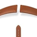 HIRSCH Vienna M, Rugby-Rindleder, 70 goldbraun, 24 mm, Stahlschließe