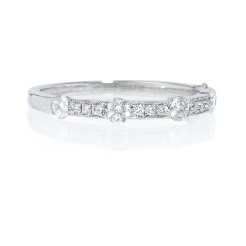 HC100235 14K GOLD FLORAL CARVED ANTIQUE WEDDING BAND