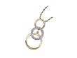 Triple Diamond Circle of Life Pendant