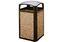 35 Gallon Rubbermaid Waste Receptacle - Sable/River Rock