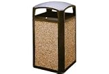 35 Gallon Rubbermaid Waste Receptacle - Sable/River Rock