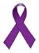 100 Pack Purple Ribbon Cancer/Domestic Violence/Lupus/Alzheimers Awareness Temporary ...