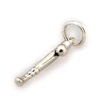 BASEBALL & BAT CHARM - Sterling Silver - Perfect for Bellas Charm Bracelet