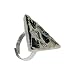 Lost Pyramid Metal Ring (I Goth You)