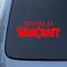 WORLD OF WARCRAFT LOGO - Vinyl Car Decal Sticker #1903 | Vinyl Color: RED