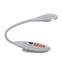 GTMax White Flexible Clip On LED Book Light