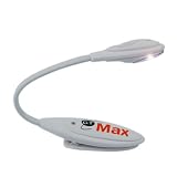 GTMax White Flexible Clip On LED Book Light