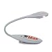 GTMax White Flexible Clip On LED Book Light