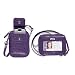 Croc Cell Phone Accordion Wallet - Amethyst