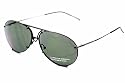 Porsche Design P8433 Matt Black Frame/Green + Set Of Dark Orange, Silver Mirror Lens Stainless Steel Sunglasses
